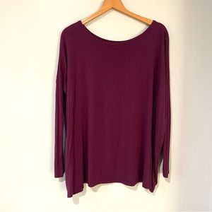 Piko 1988 Purple Drop Shoulder Top Large